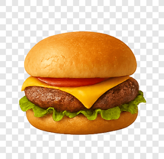 Classic Chicken Burger PNG Transparent Image Free