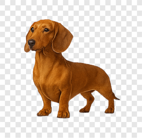Brown dachshund dog PNG image