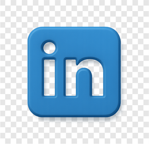 Download LinkedIn Icon PNG Transparent Background in HD quality – Free logo icon for social media and branding use